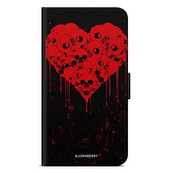 iPhone 12 Pro Max Plånboksfodral - Skull Heart