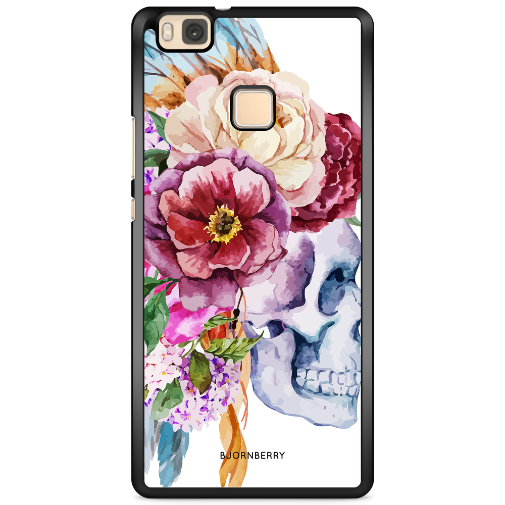 Huawei P9 Lite Case - Skull & Flowers