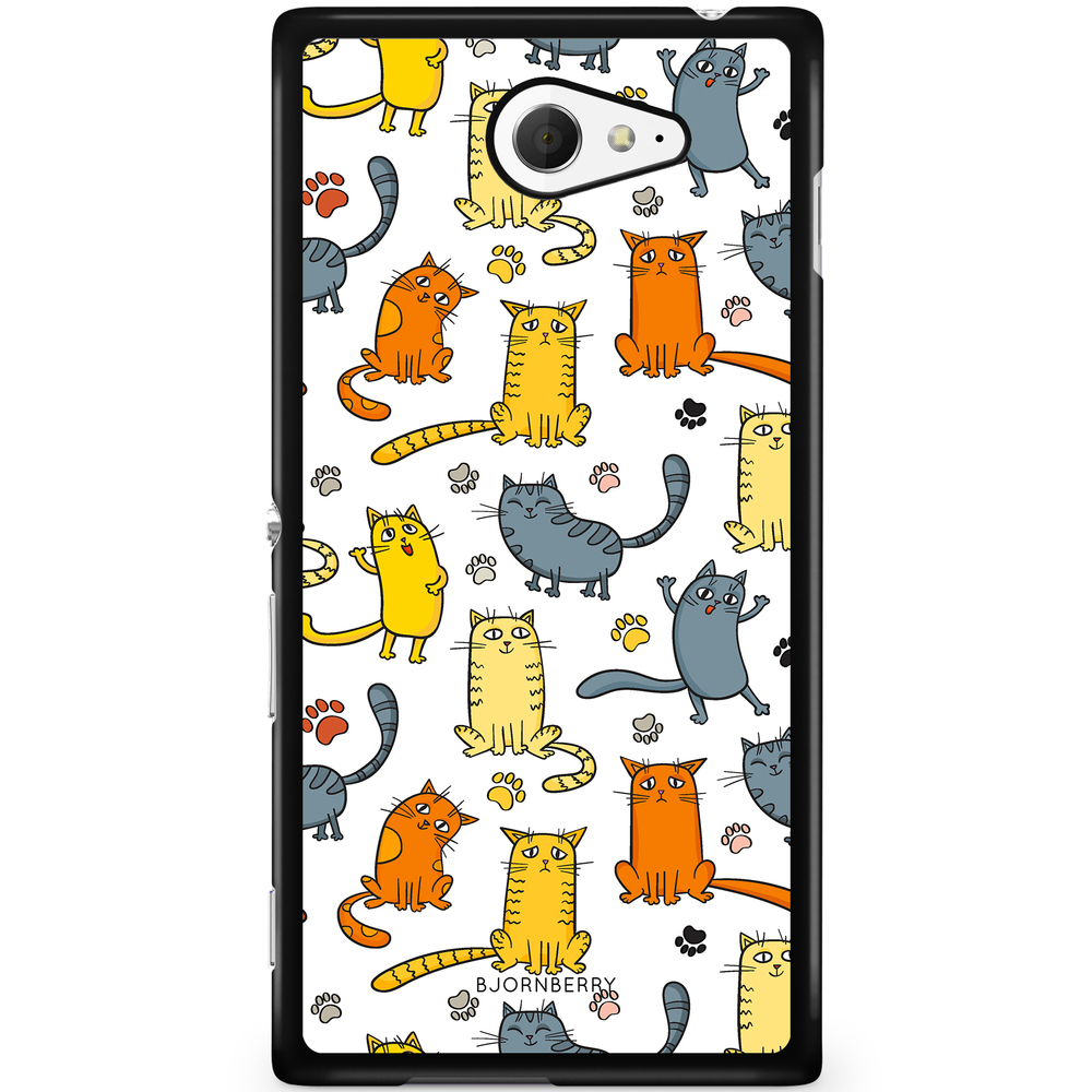Sony Xperia M2 Aqua Case - Cat Pattern