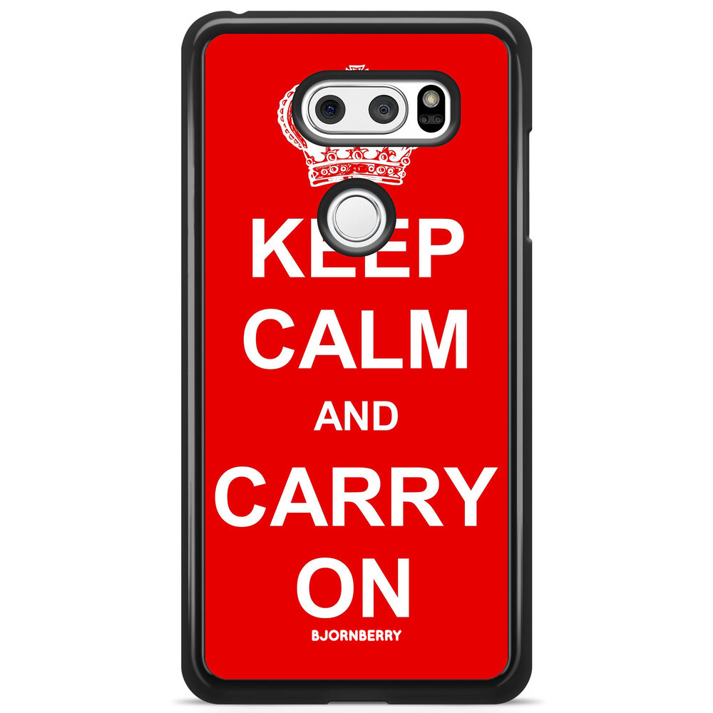LG V30 Case - Keep calm carry on