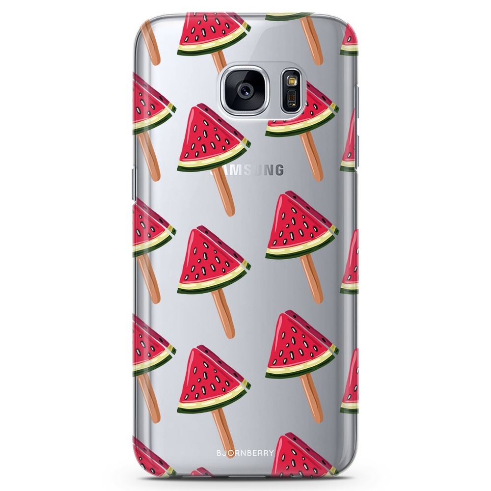 Samsung Galaxy S7 Edge TPU Case - Watermelon Ice Cream