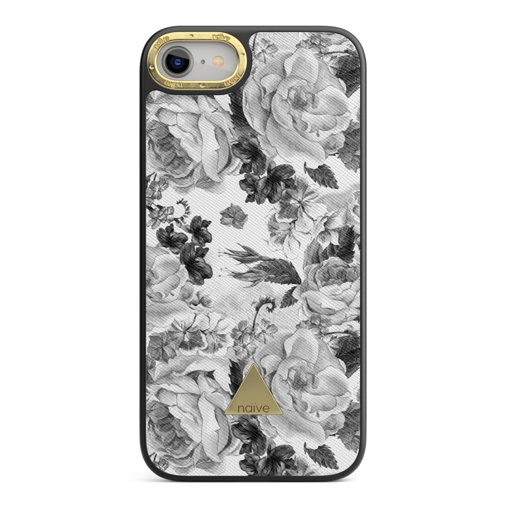 Naive iPhone 7 Skal - Grey Roses