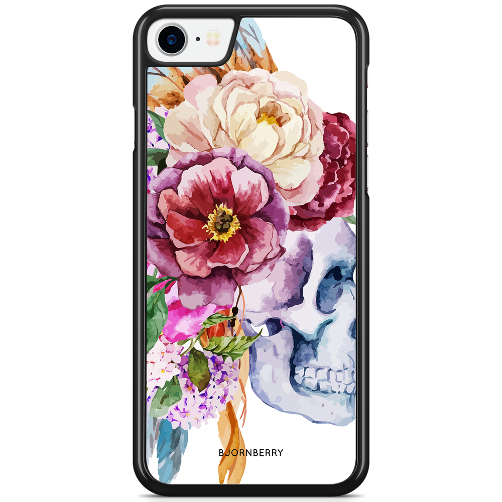 iPhone 8 / iPhone SE (2022/2020) Case - Skull & Flowers