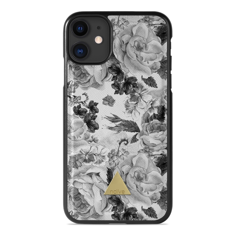 Naive iPhone 11 Case - Grey Roses