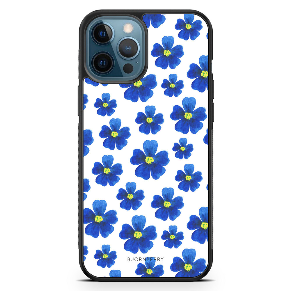iPhone 12 Pro Case - Blue Flowers