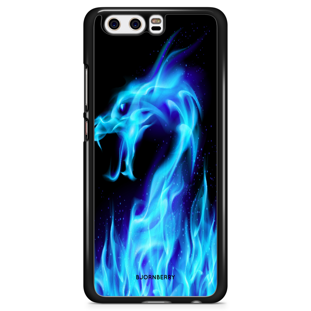 Huawei P10 Case - Blue Flames Dragon
