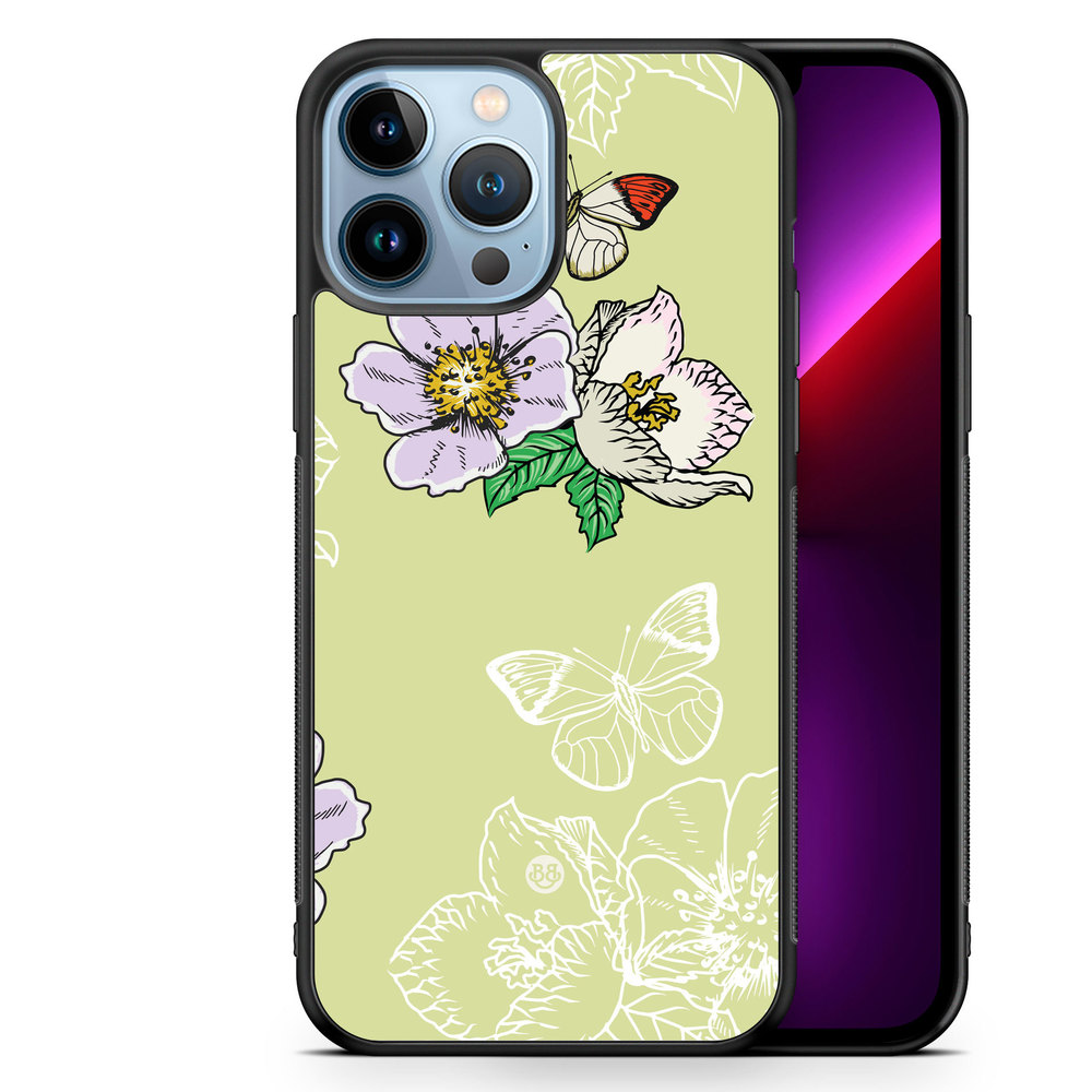 iPhone 13 Pro Max Case - Butterfly Flower