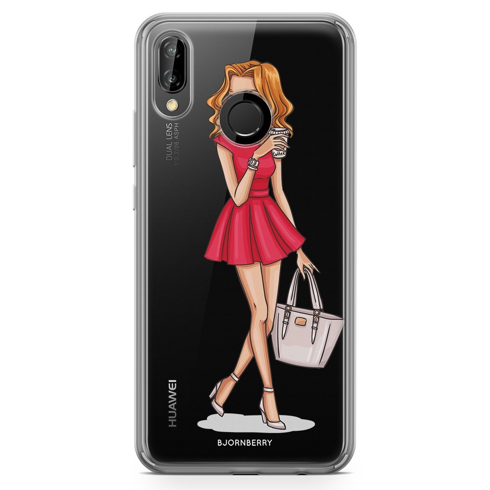 Huawei P20 Lite Fashion Skal - Modeskiss Tjej