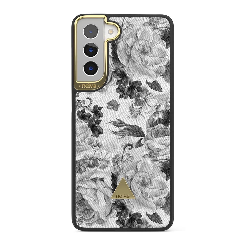 Naive Samsung Galaxy S21 Plus Skal - Grey Roses