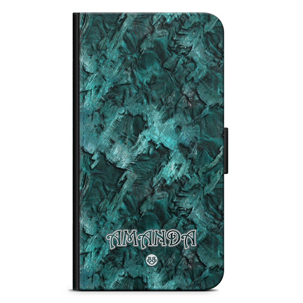 Samsung Galaxy S20 Custom Wallet Case - Green Name
