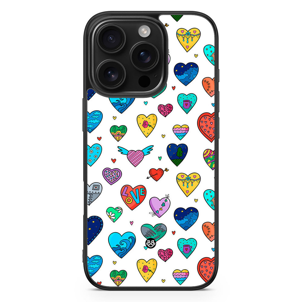 iPhone 16 Pro Case - Hearts