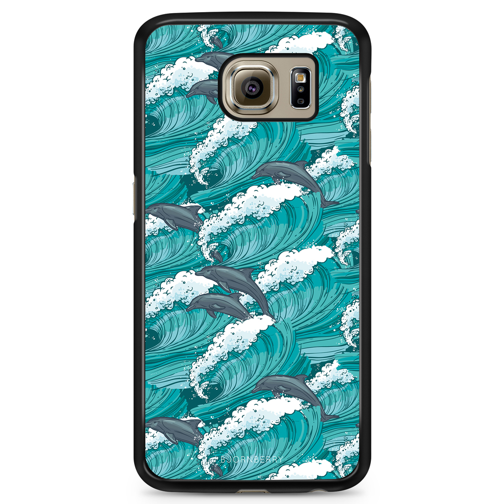 Samsung Galaxy S6 Case - Waves And Dolphins