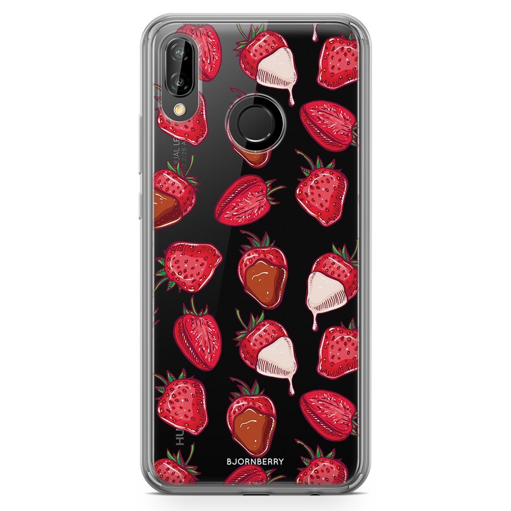 Huawei P20 Lite Fashion Case - Strawberry Chocolate