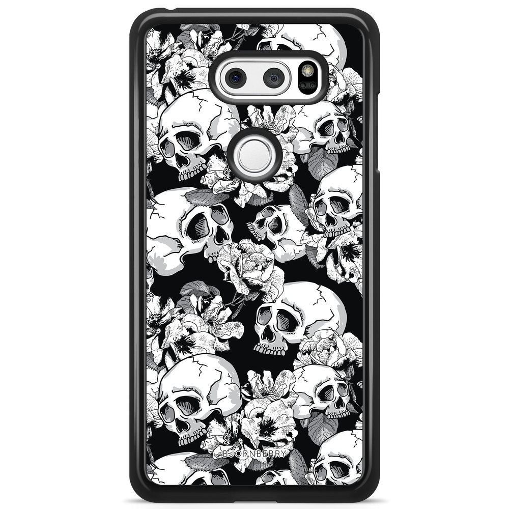 LG V30 Case - Skull & Roses