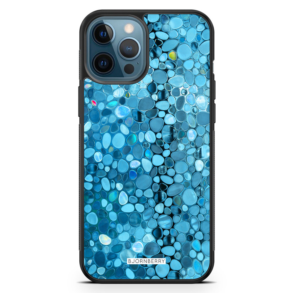 iPhone 12 Pro Case - Stained Glass Blue