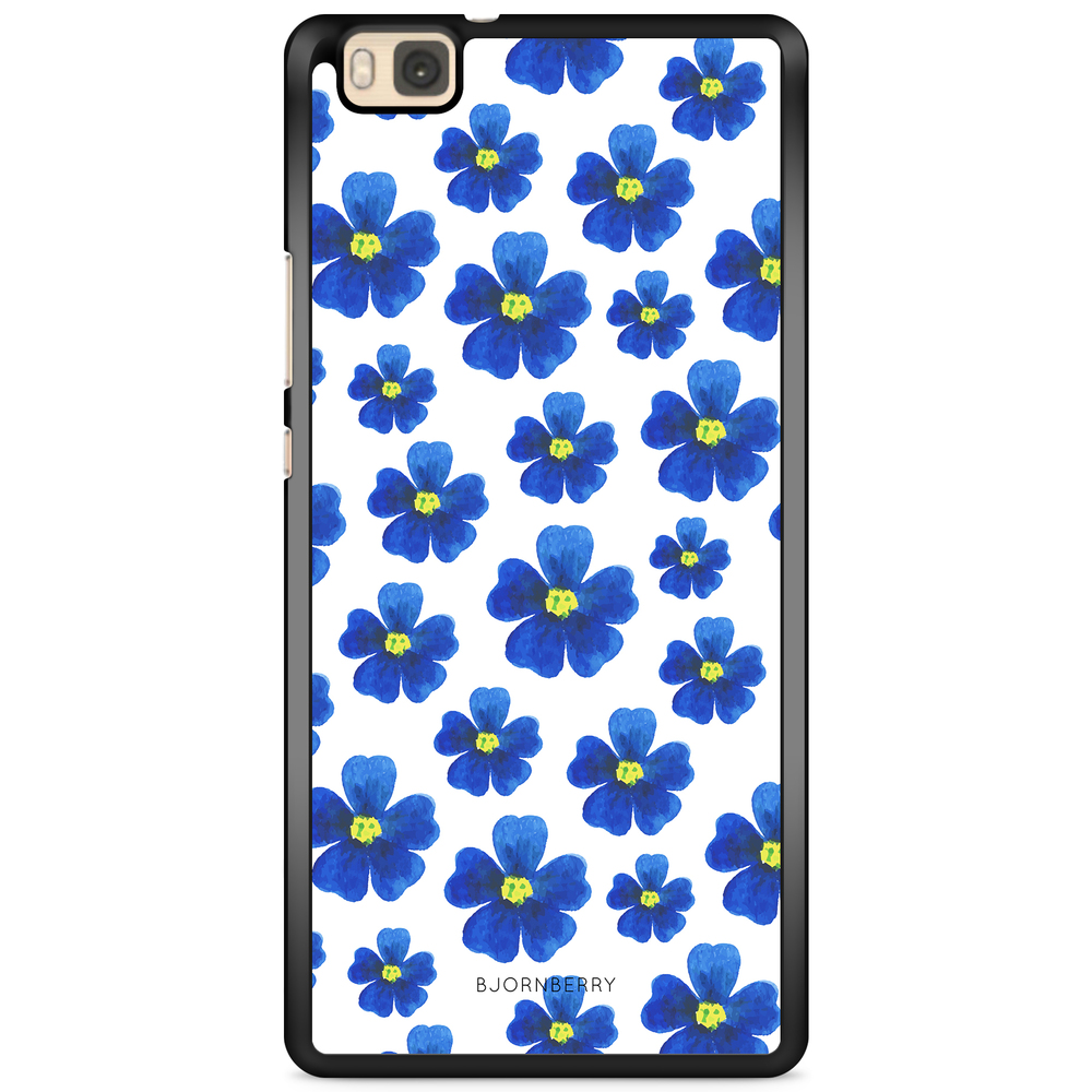 Huawei P8 Lite Case - Blue Flowers