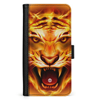 Samsung Galaxy S24 Ultra Wallet Case - Flames Tiger