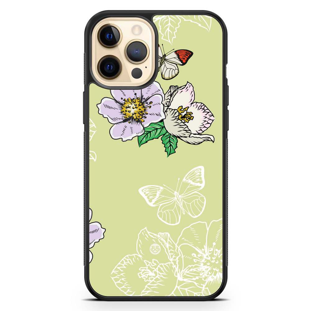 iPhone 12 Pro Max Case - Butterfly Flower