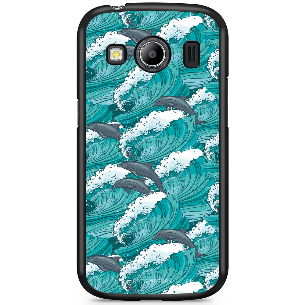 Samsung Galaxy Ace 4 Case - Waves And Dolphins