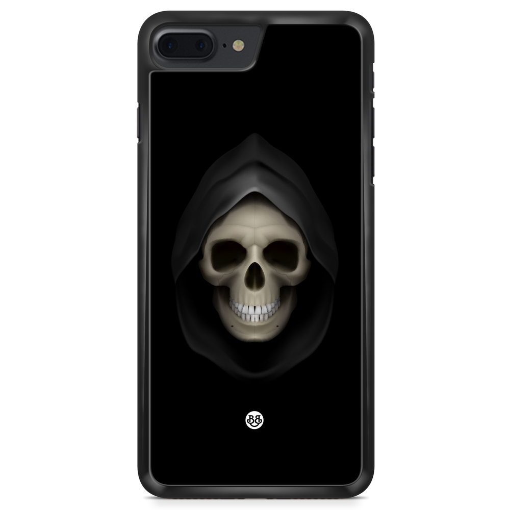 iPhone 8 Plus Case - Svart Dödskalle