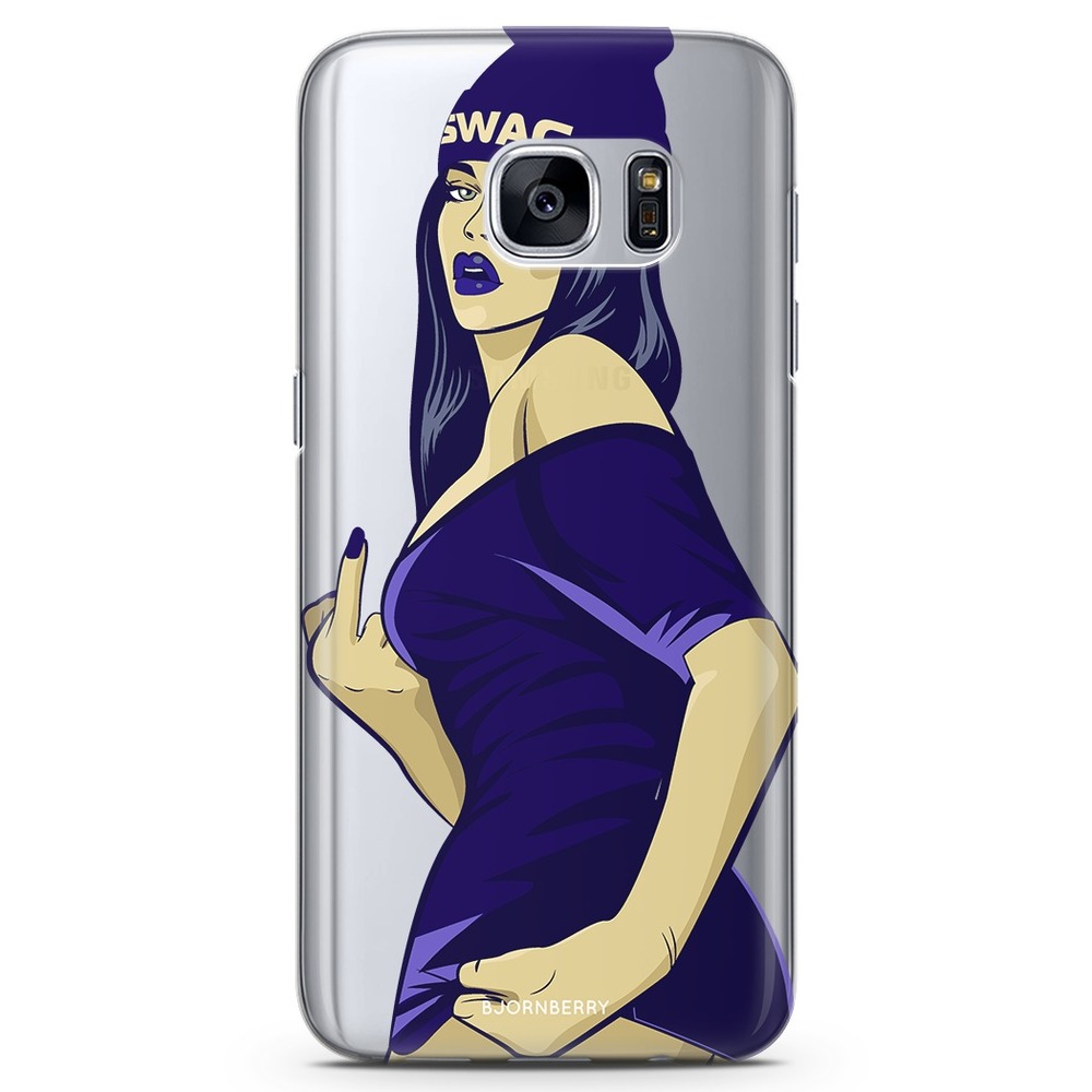 Samsung Galaxy S7 Edge TPU Case - Swag Girl