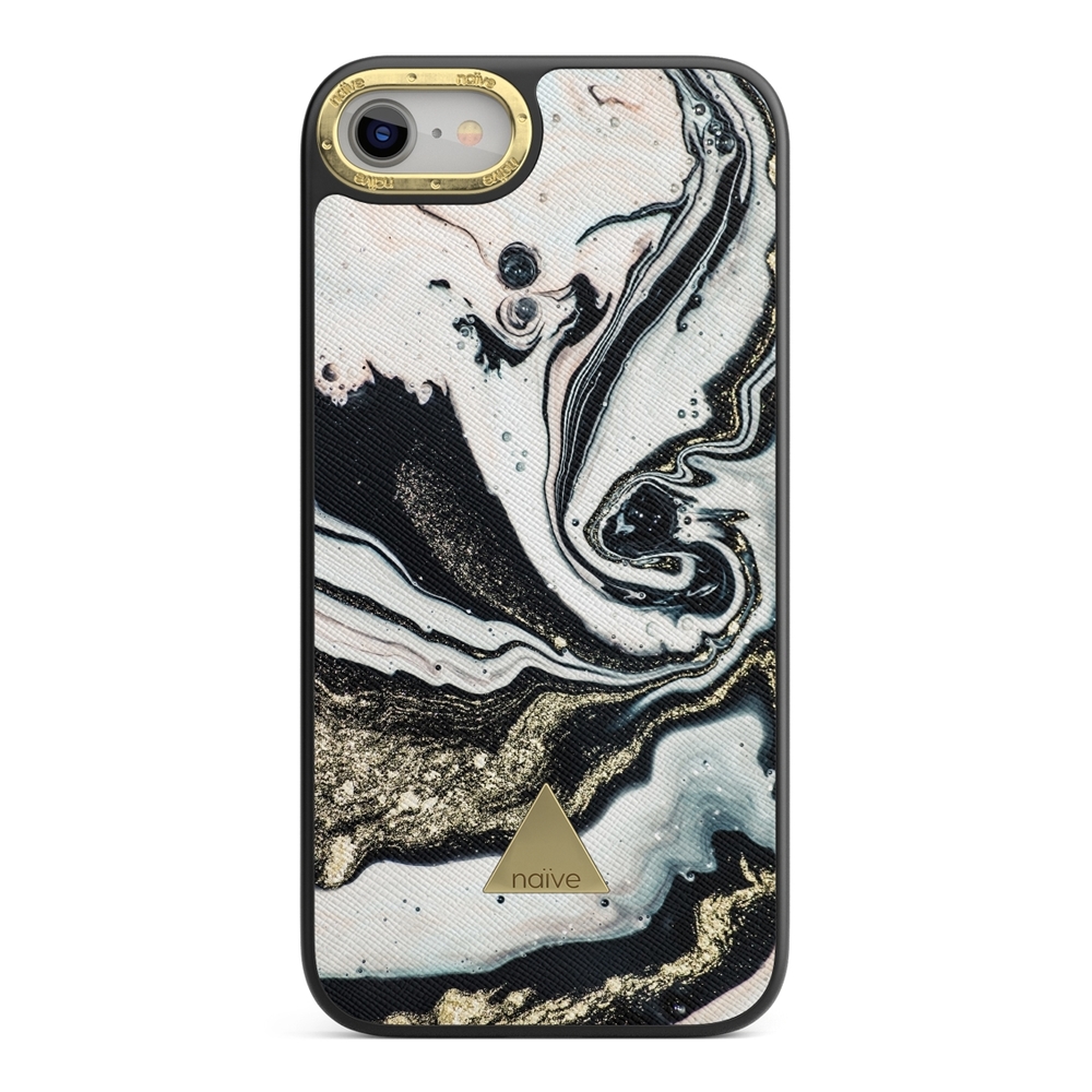 Naive iPhone 8/SE (2020) Case - Golden Swirl