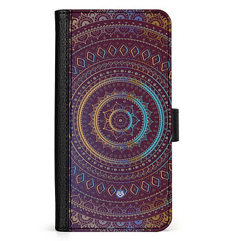 Samsung Galaxy S24 Ultra Wallet Case - Purple Mandala