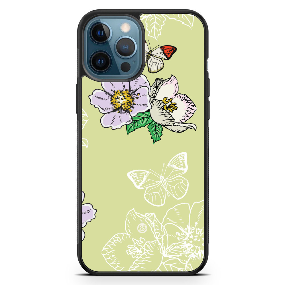 iPhone 12 Pro Case - Butterfly Flower