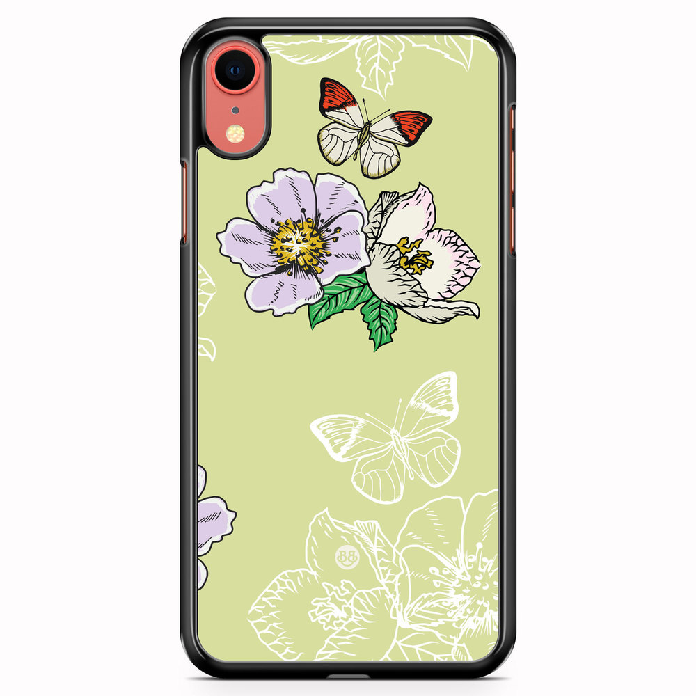 iPhone XR Case - Butterfly Flower