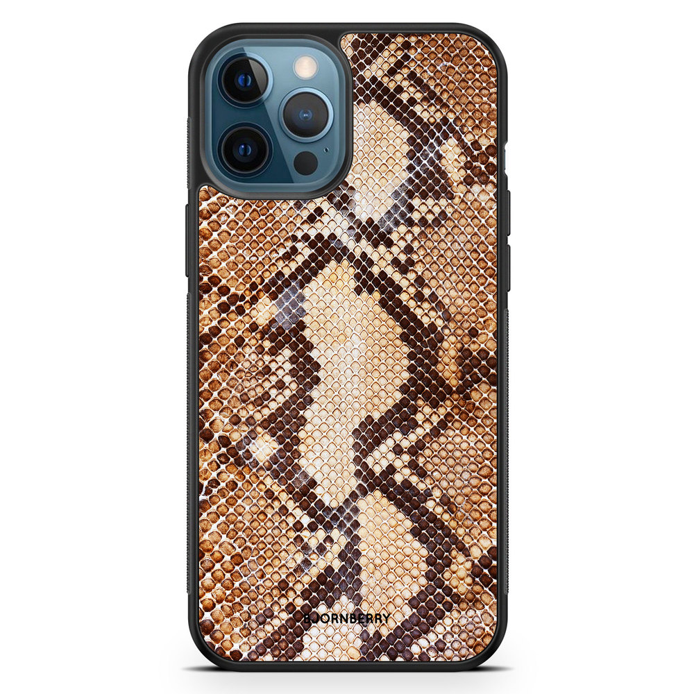 iPhone 12 Pro Case - Snakeskin Brown