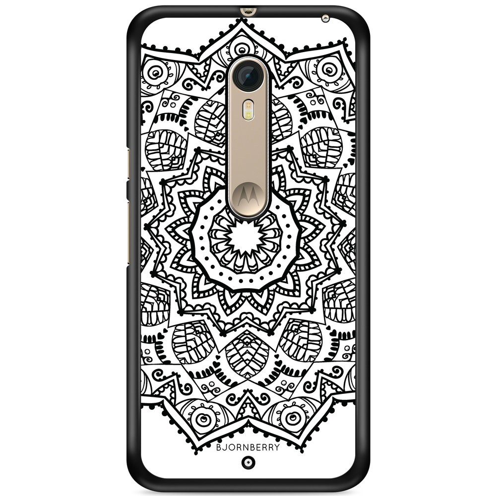 Moto X Style Case - Black Mandala