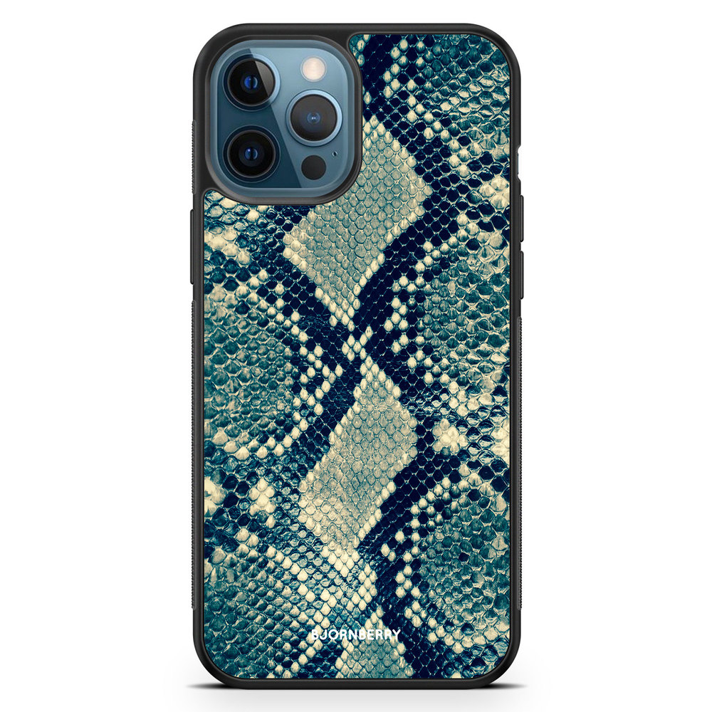 iPhone 12 Pro Case - Blue Snakeskin