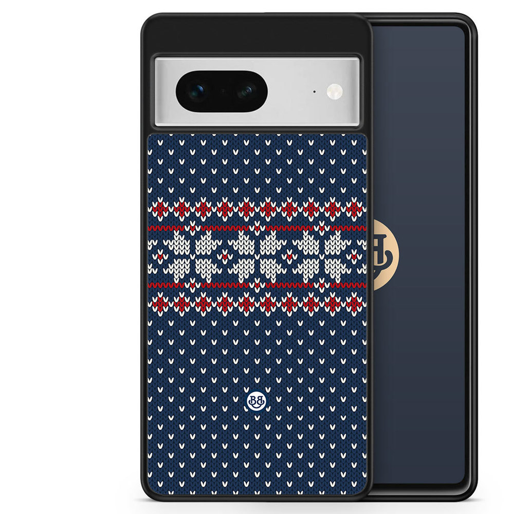Google Pixel 7 Case - Knitted Xmas