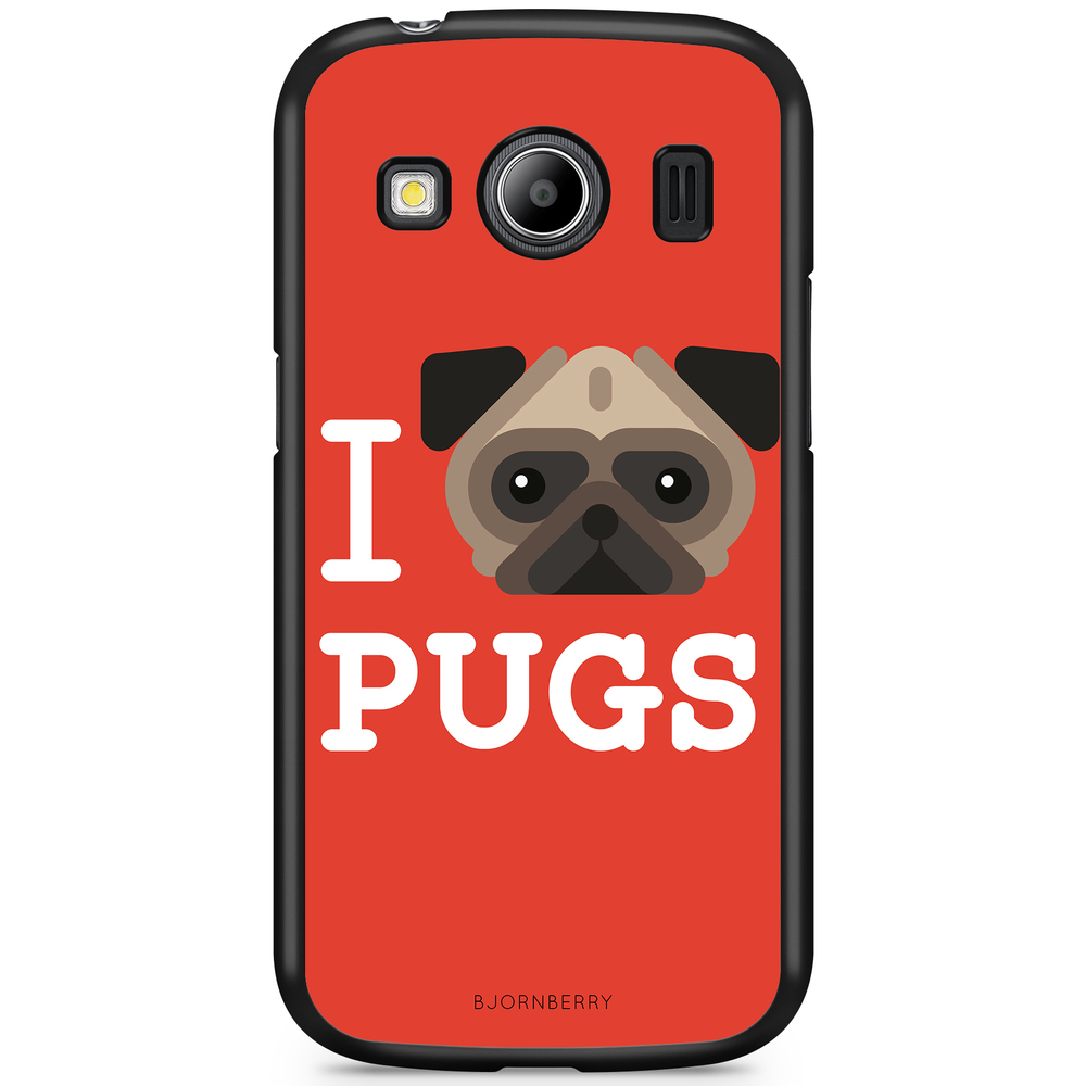 Samsung Galaxy Ace 4 Case - I Love Pugs