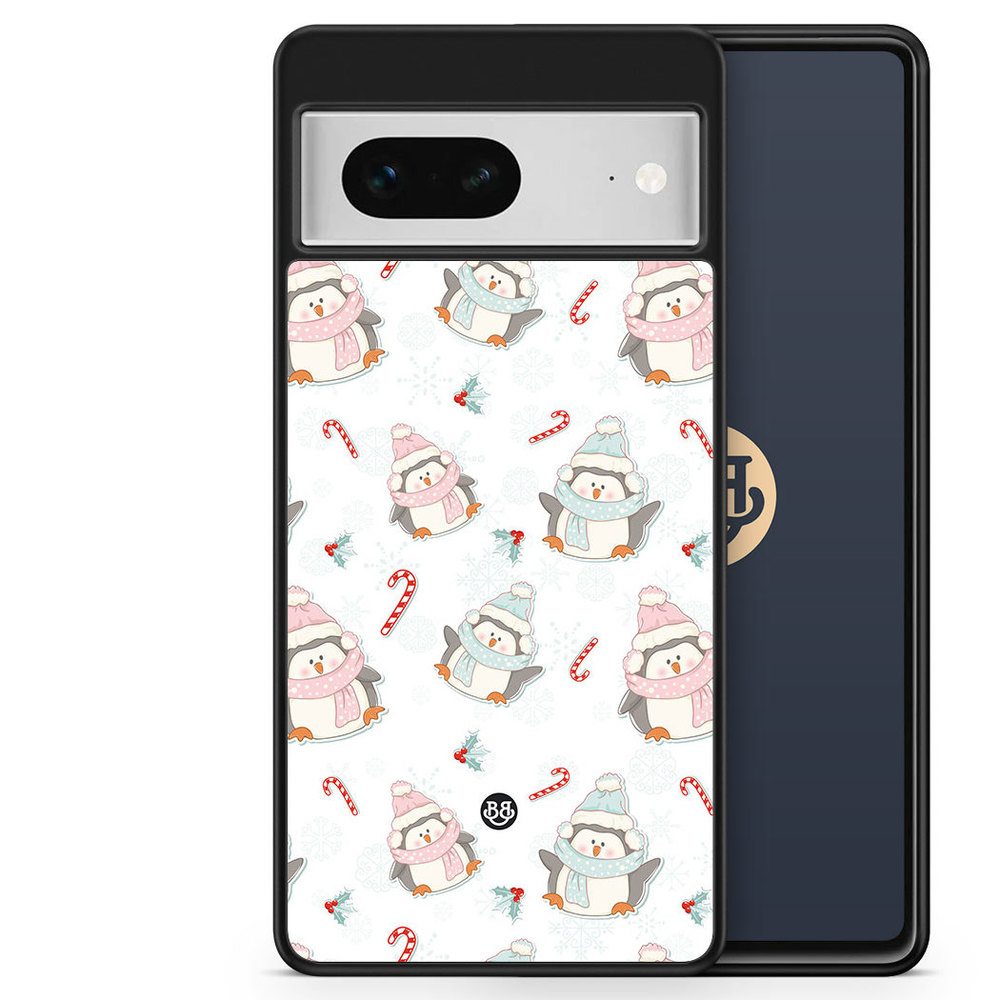 Google Pixel 7 Case - Christmas Penguins