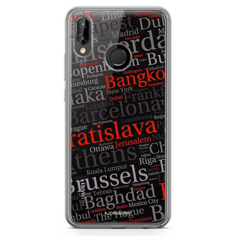 Huawei P20 Lite Fashion Skal - Stadsnamn