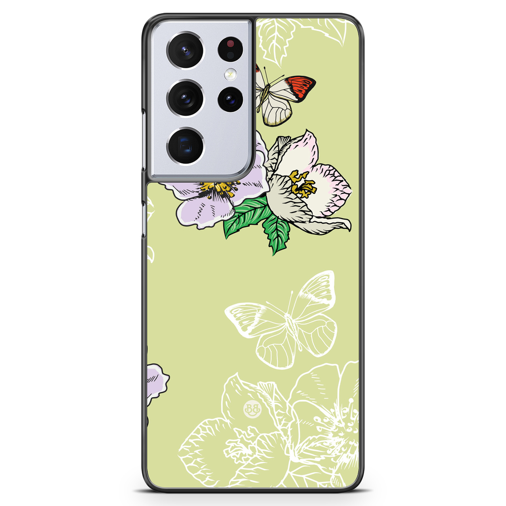 Samsung Galaxy S21 Ultra Case - Butterfly Flower