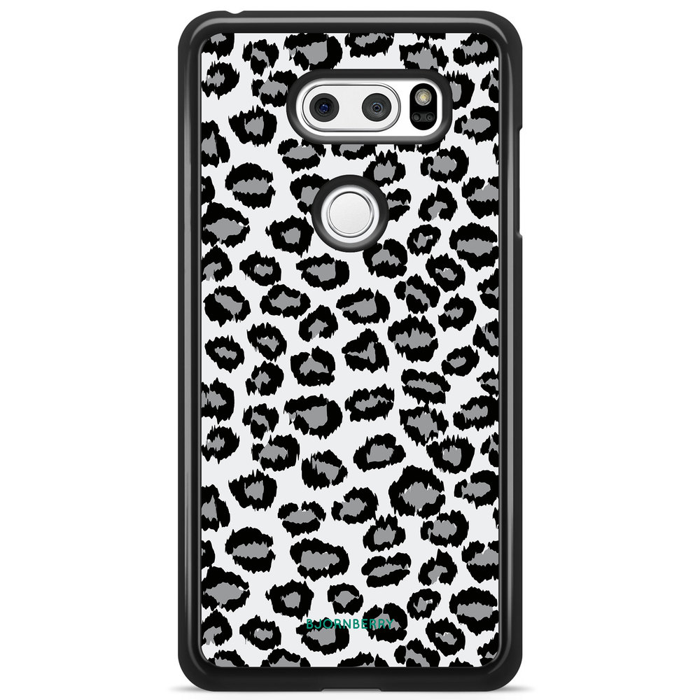 LG V30 Case - Gray Leopard