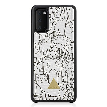 Naive Samsung Galaxy S20 FE Case - Cat Doodles