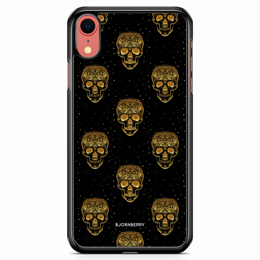 iPhone XR Case - Gold Skulls