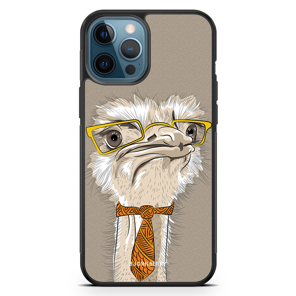 iPhone 12 Pro Case - Hipster Ostrich
