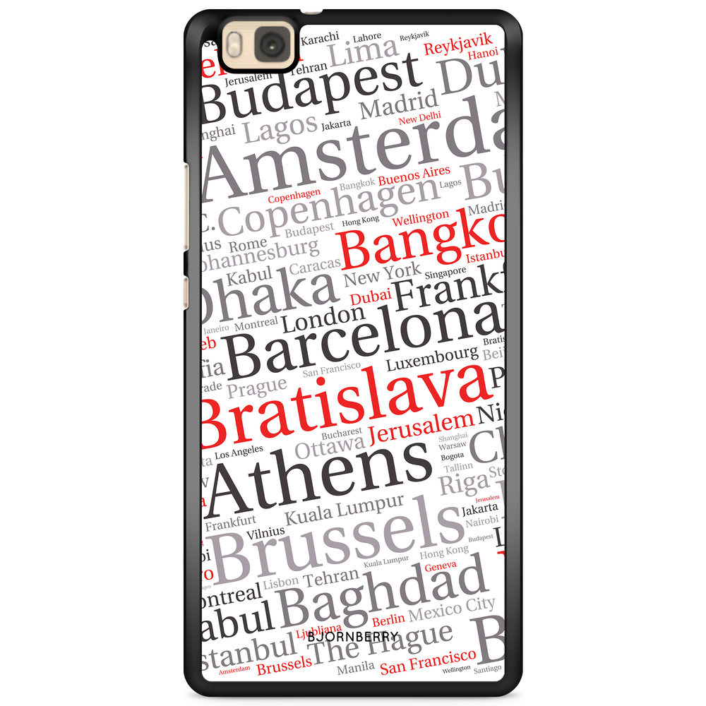 Huawei P8 Lite Case - City Names