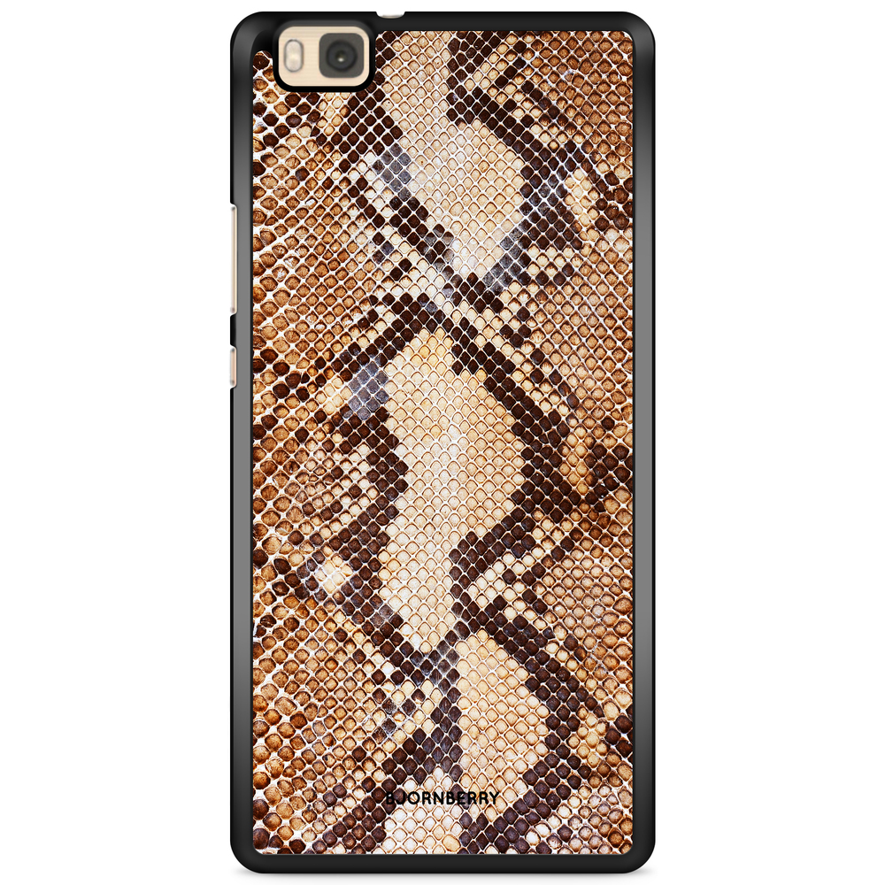 Huawei P8 Lite Case - Snakeskin Brown