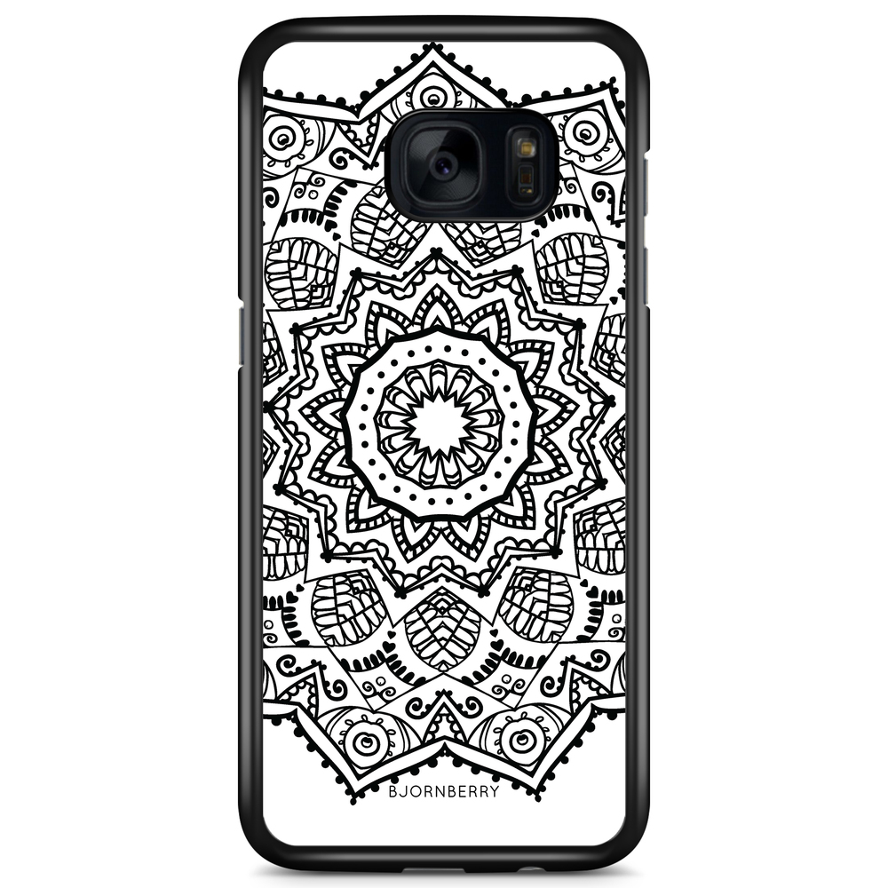 Samsung Galaxy S7 Case - Black Mandala
