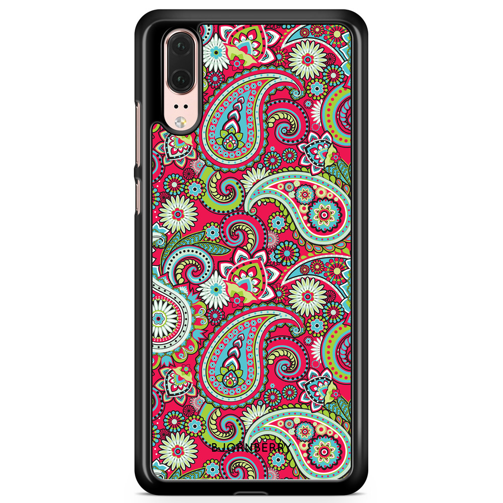 Huawei P20 Case - Red Paisley