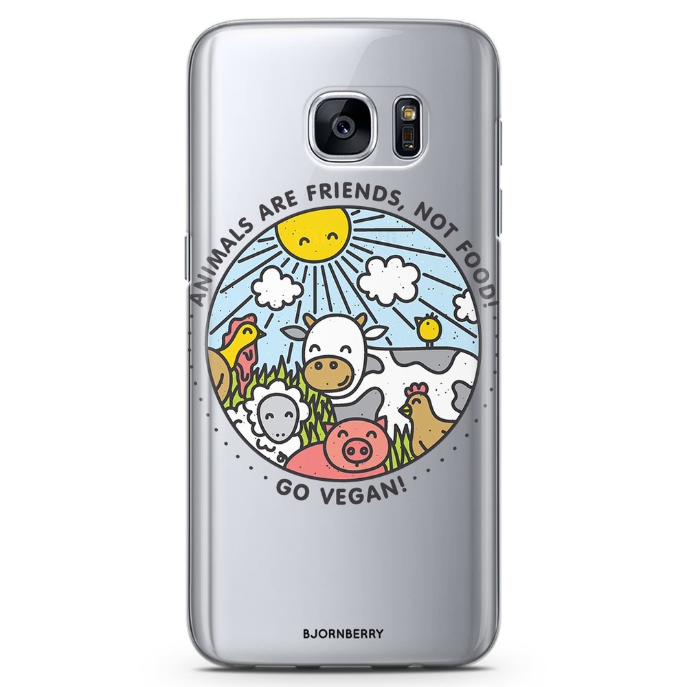 Samsung Galaxy S7 Edge TPU Case - Friends, Not Food