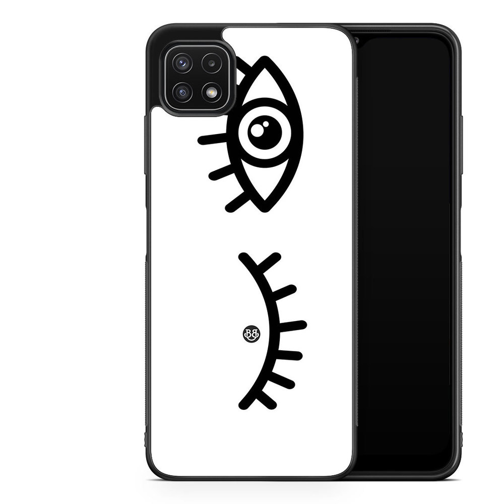 Samsung Galaxy A22 5G Case - Black Eyes