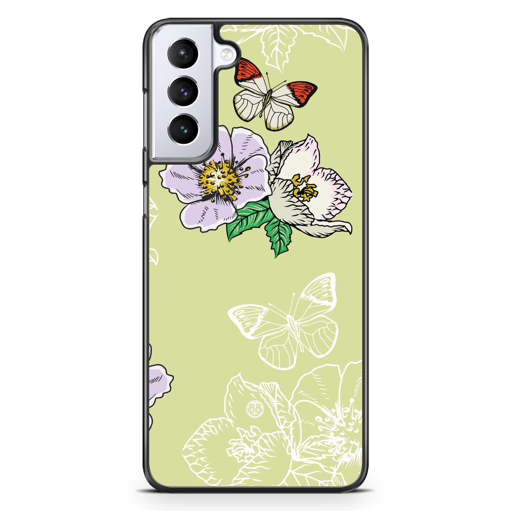 Samsung Galaxy S21 Plus Case - Butterfly Flower