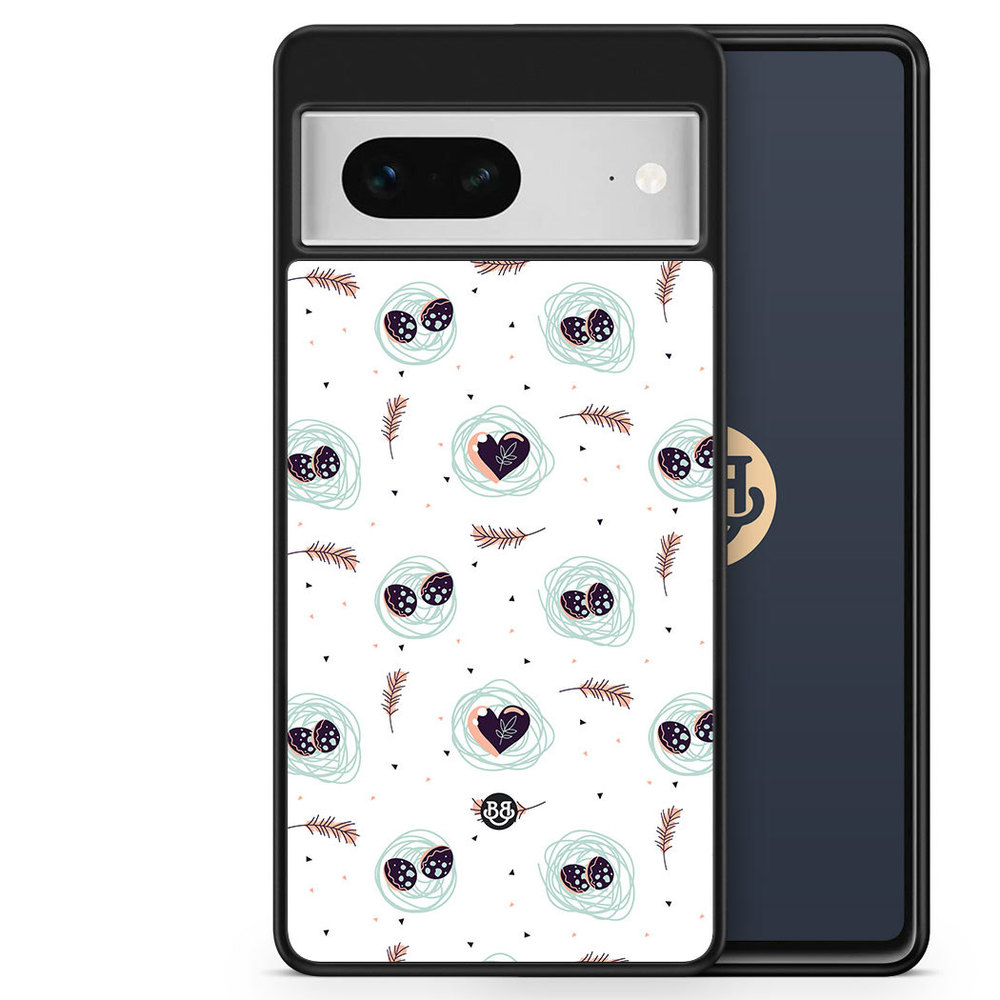 Google Pixel 7 Case - Eggs and Hearts