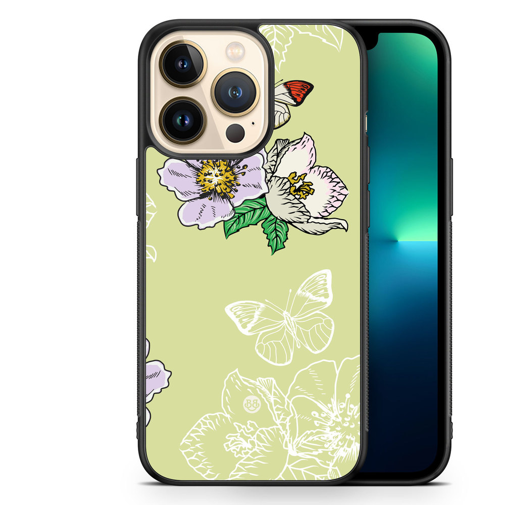 iPhone 13 Pro Case - Butterfly Flower